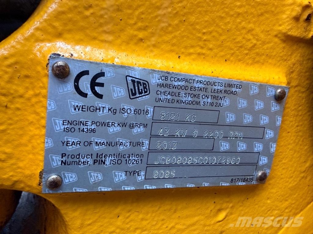 JCB 8085 ZTS Escavatori medi 7t - 12t