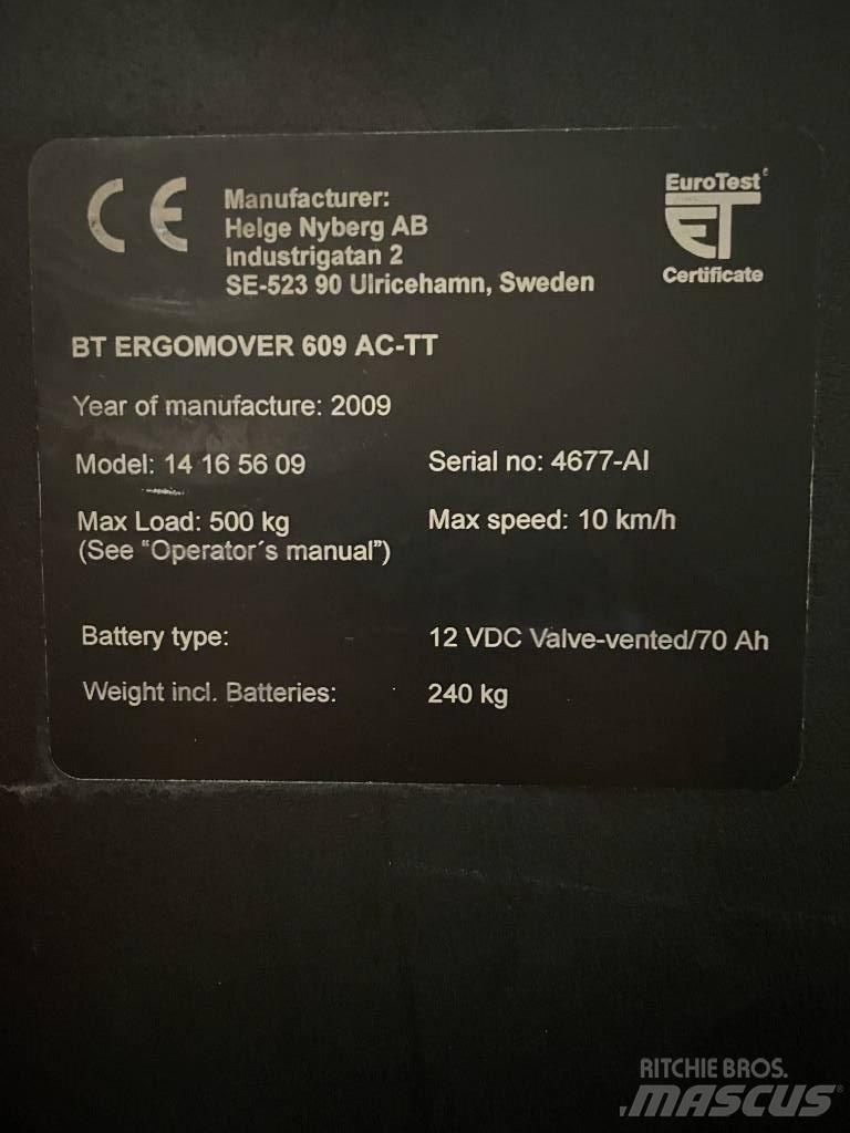 BT 609 AC TT Commissionatore basso livello