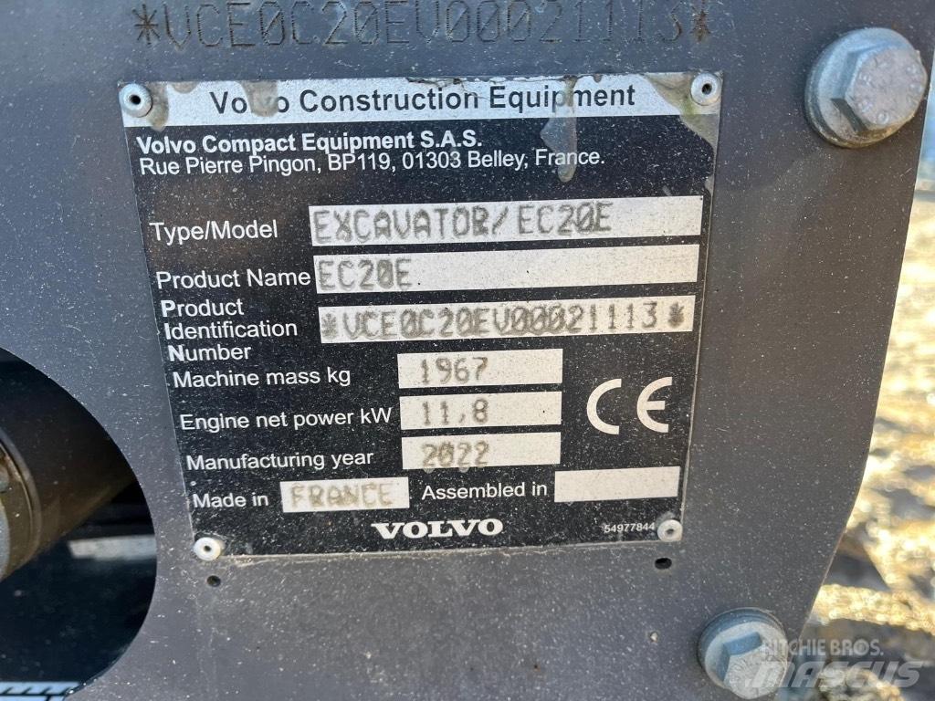 Volvo EC 20 E Miniescavatori