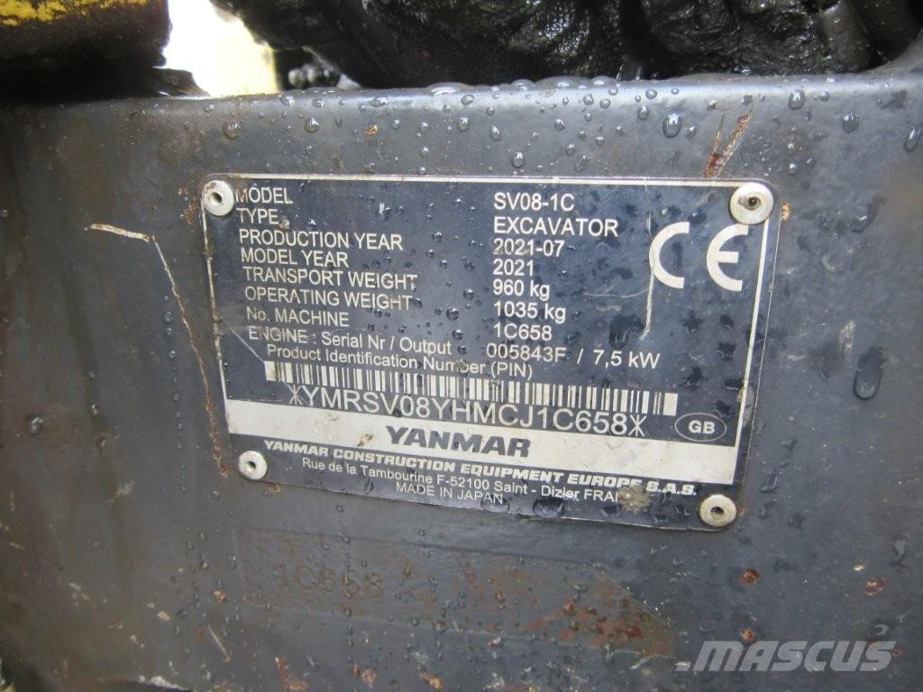 Yanmar SV08 Escavatori cingolati
