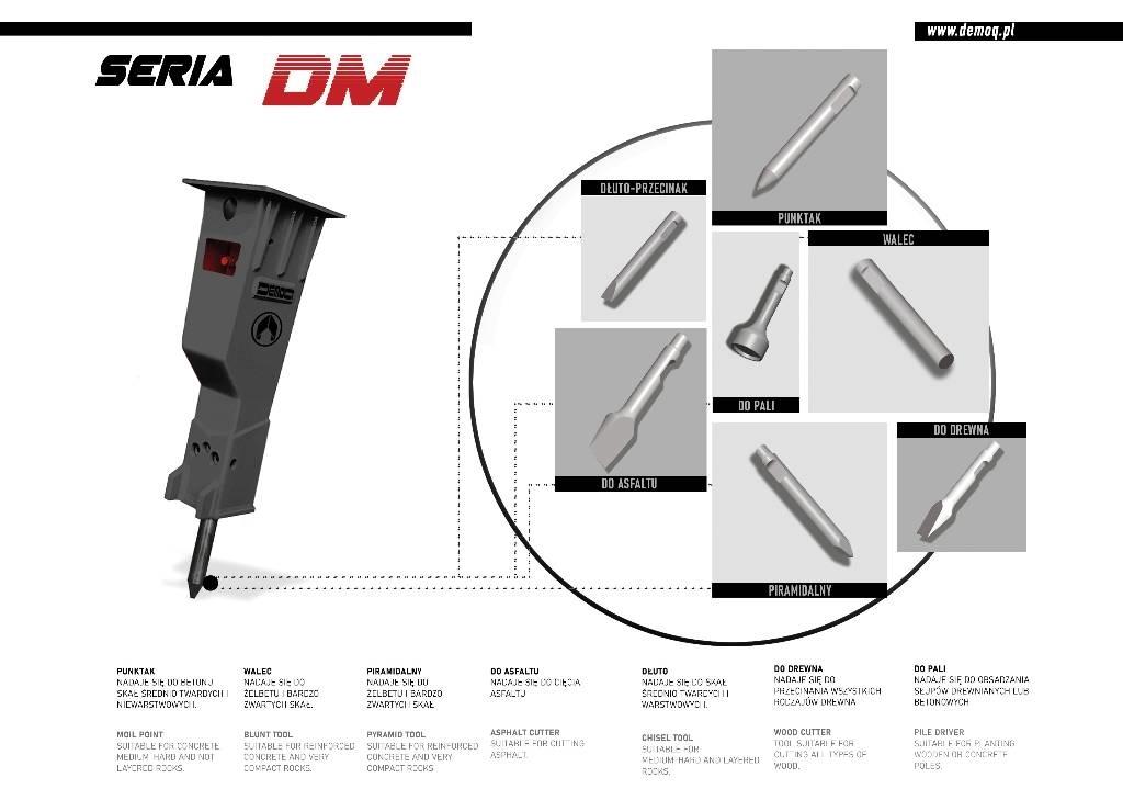  DEMOQ  DM250 Martelli - frantumatori