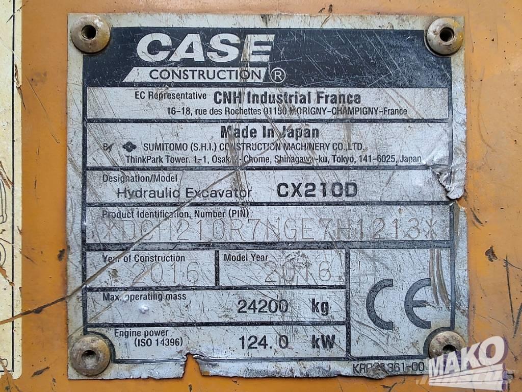 CASE CX 210 D Escavatori cingolati