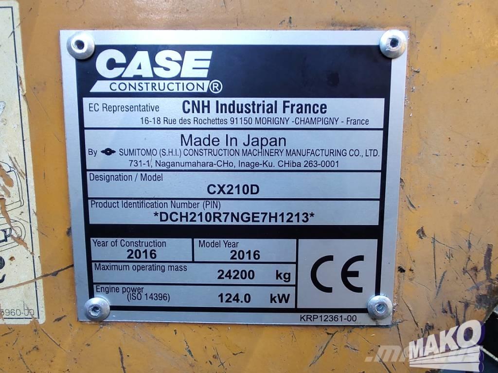 CASE CX 210 D Escavatori cingolati