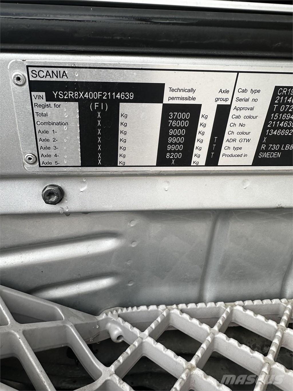 Scania R 730 Camion cassonati
