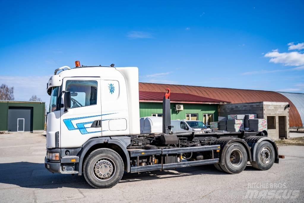 Scania R 144 GB Camion con gancio di sollevamento