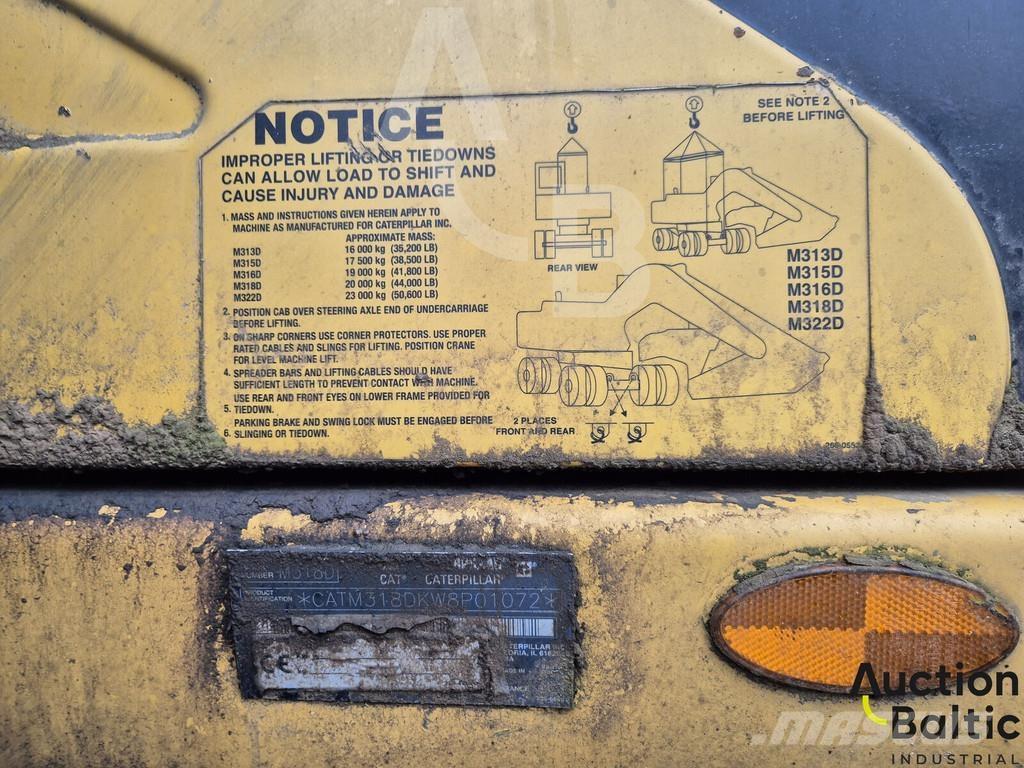 CAT M 318 D Escavatori gommati