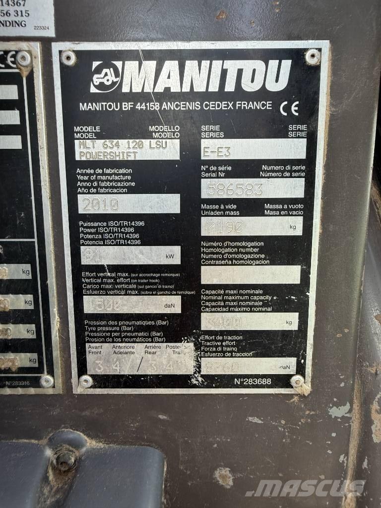Manitou MLT 634-120 Sollevatori telescopici