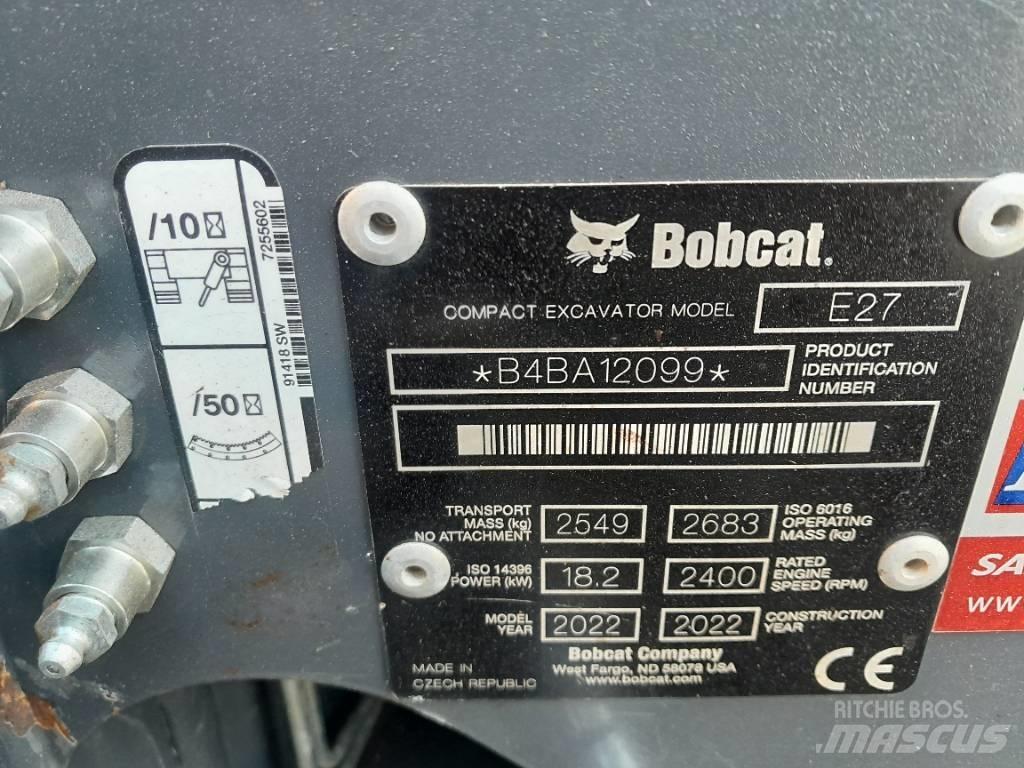 Bobcat E 27 Miniescavatori