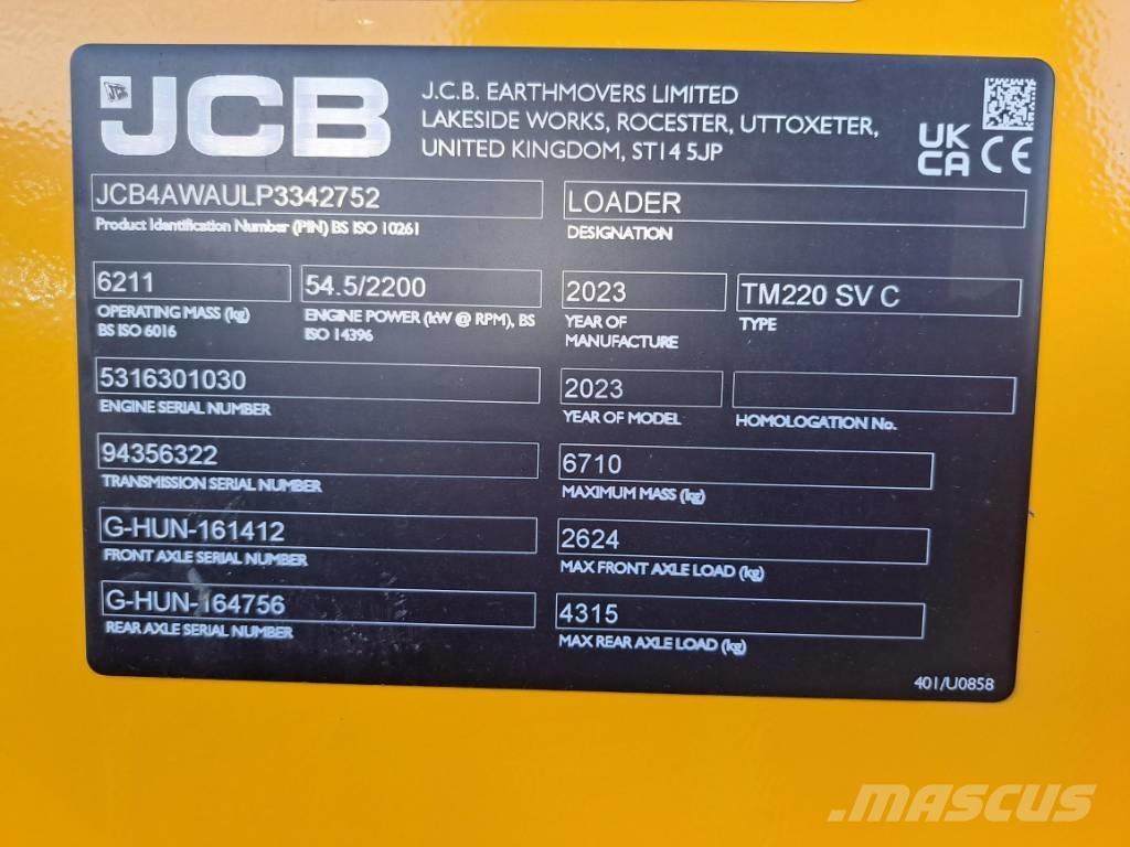 JCB TM 220 SV Pale gommate