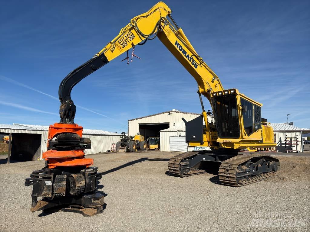 Komatsu PC290LL-11 Caricatronchi con base su rimorchio