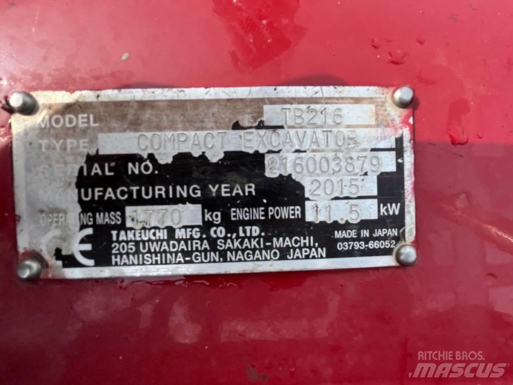 Takeuchi TB 216 Miniescavatori