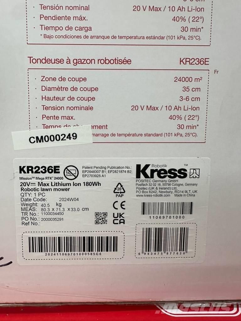 Kress KR236E Robot tagliaerba