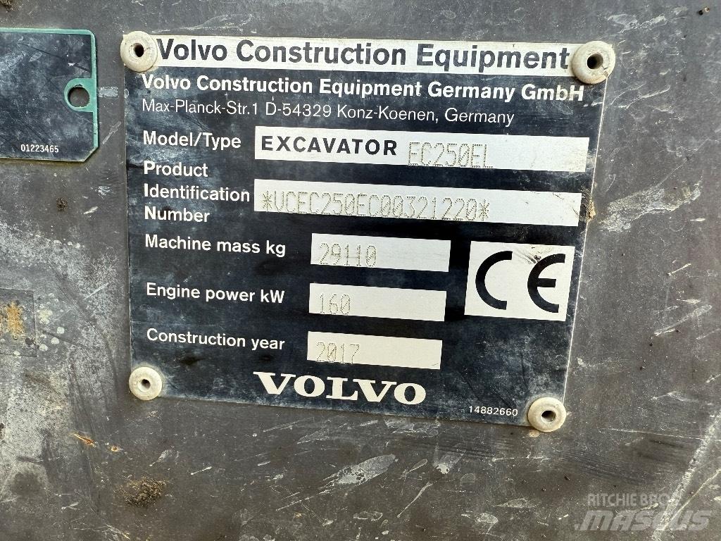 Volvo EC 250 EL Escavatori cingolati
