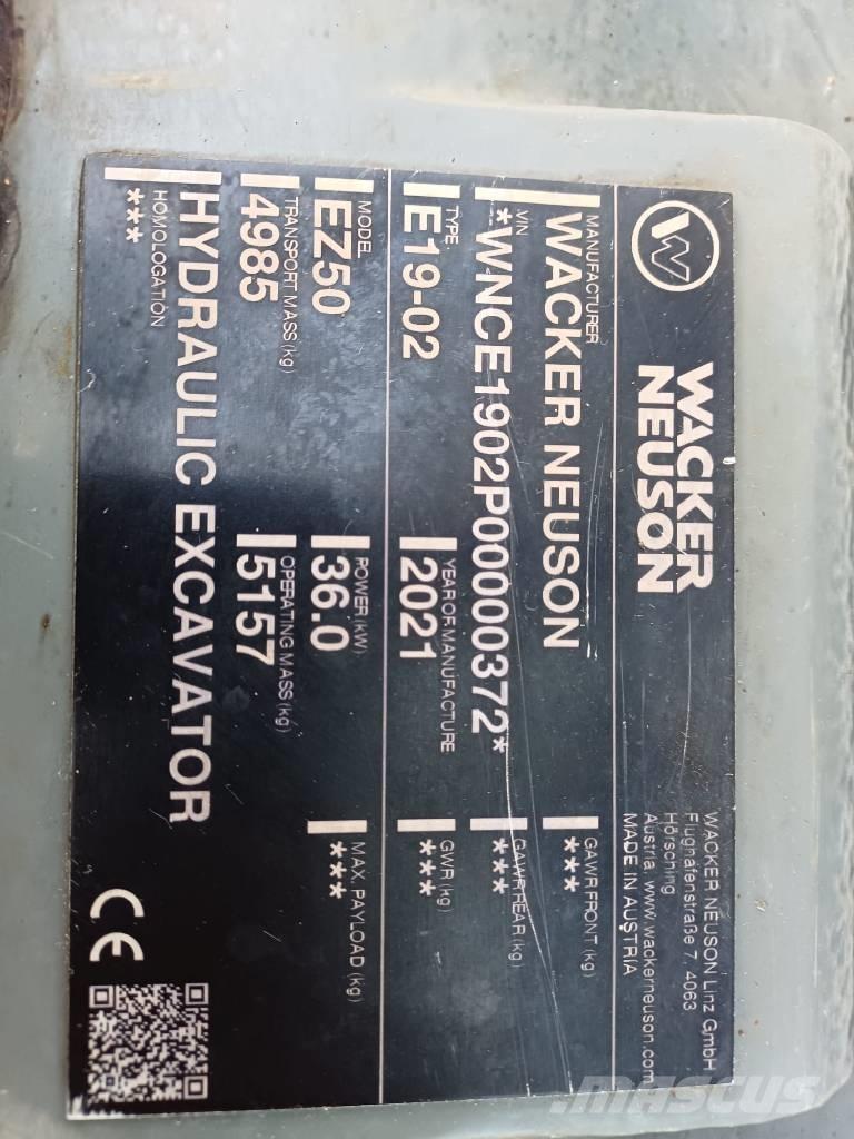 Wacker Neuson EZ 50 Miniescavatori