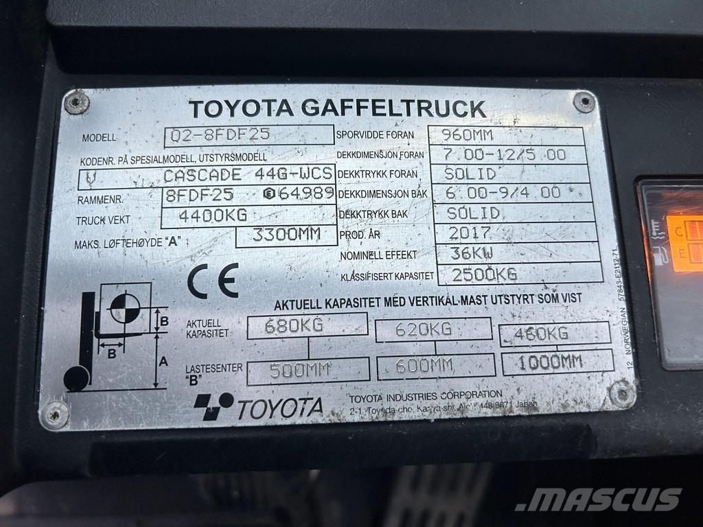 Toyota 02-8 FDF25 Carrelli elevatori diesel