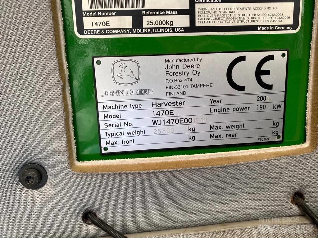 John Deere 1470 E Abbattitrici, Disboscatrici