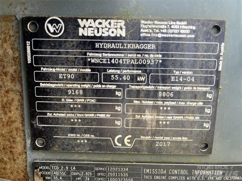 Wacker Neuson ET 90 Escavatori medi 7t - 12t