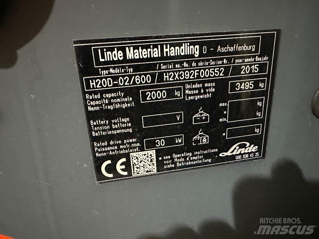 Linde H20D-02 Carrelli elevatori diesel