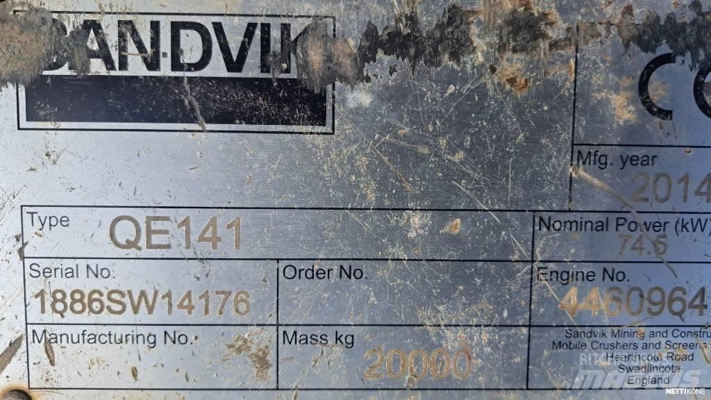 Sandvik QE 141 Vagli mobili