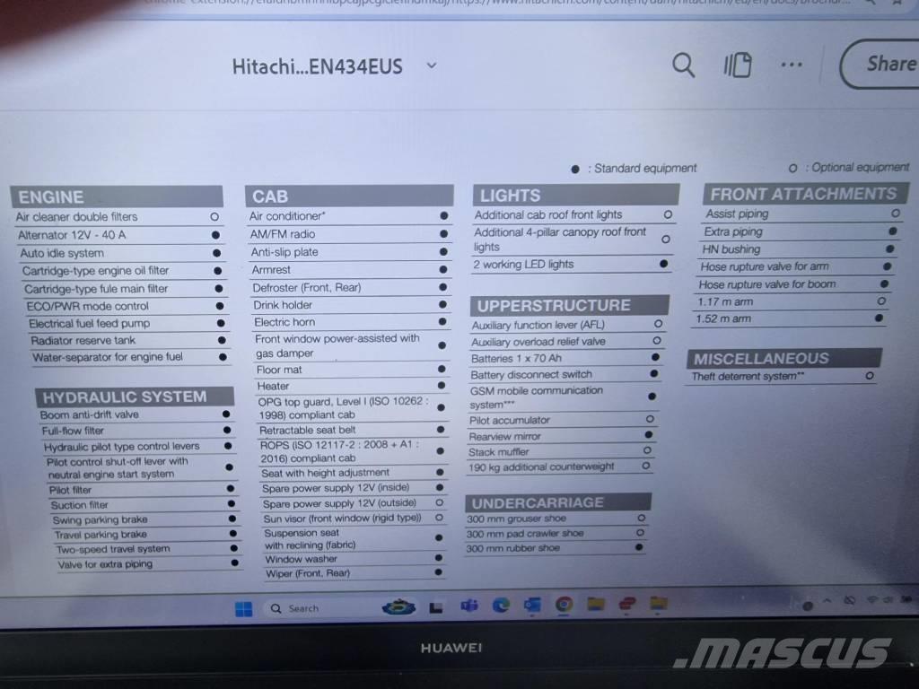 Hitachi ZX 33 U-6 Miniescavatori
