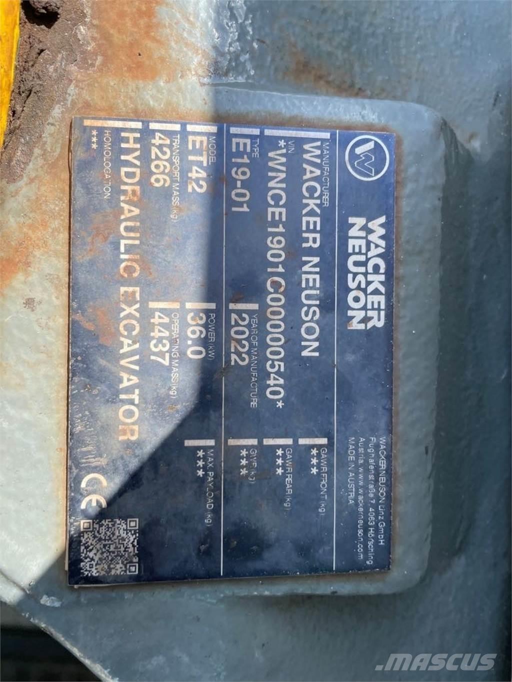 Wacker Neuson ET42 Escavatori cingolati