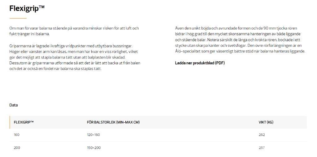 Quicke Flexigrip Accessori per pale frontali