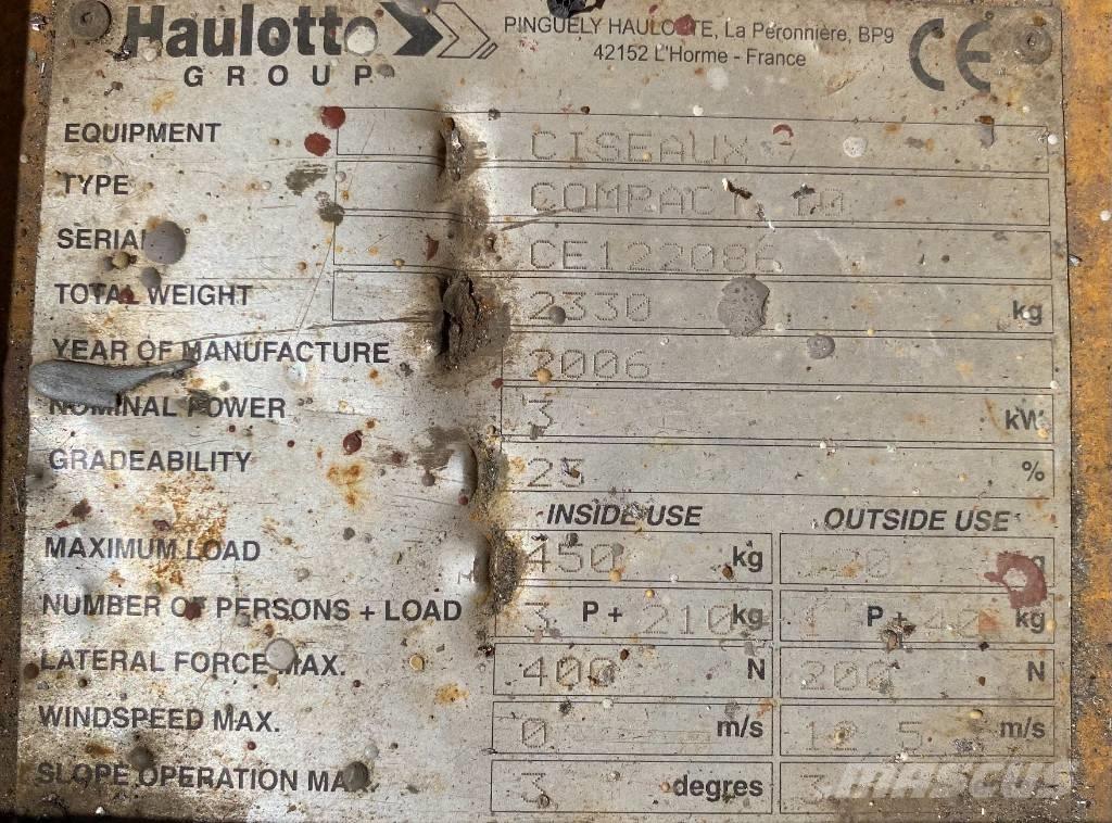 Haulotte Compact 10 Piattaforme a pantografo