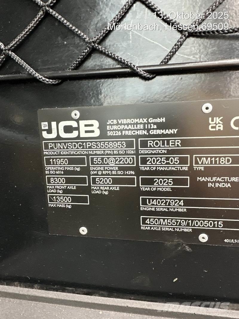 JCB VM118D Rulli compattatori