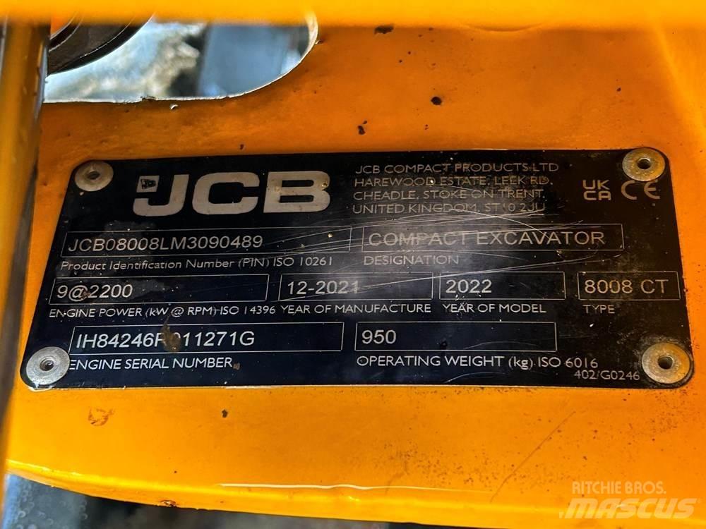 JCB 8008 Miniescavatori