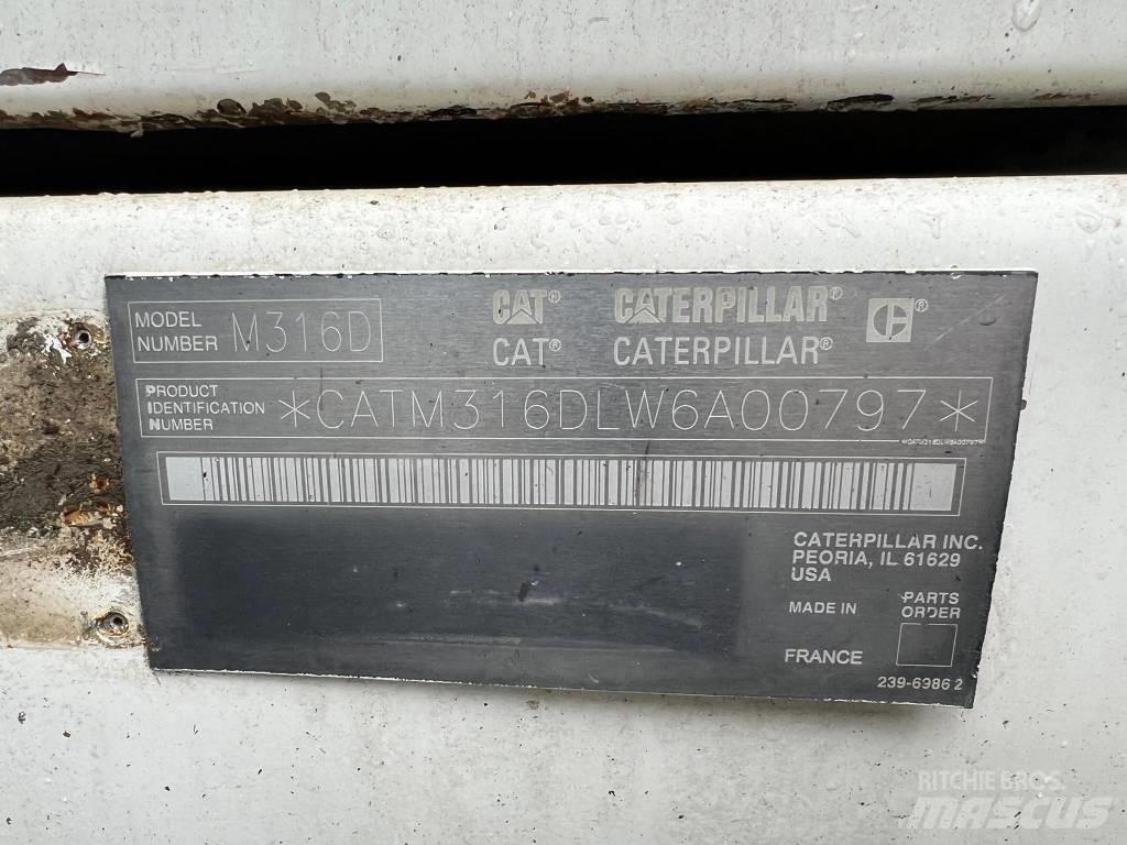 CAT 316 d Escavatori gommati