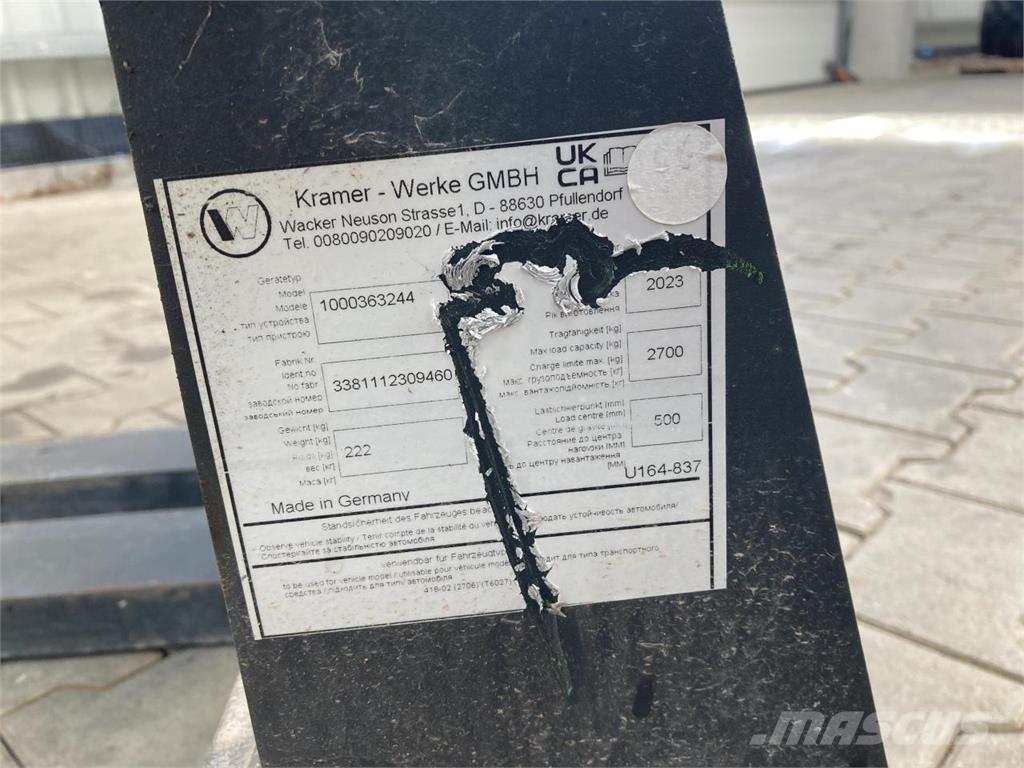 Kramer 1200 mm Accessori per pale frontali