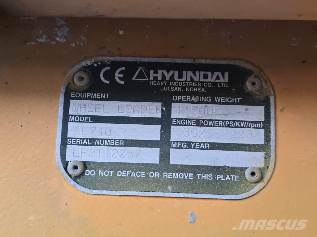 Hyundai 740-7 Pale gommate