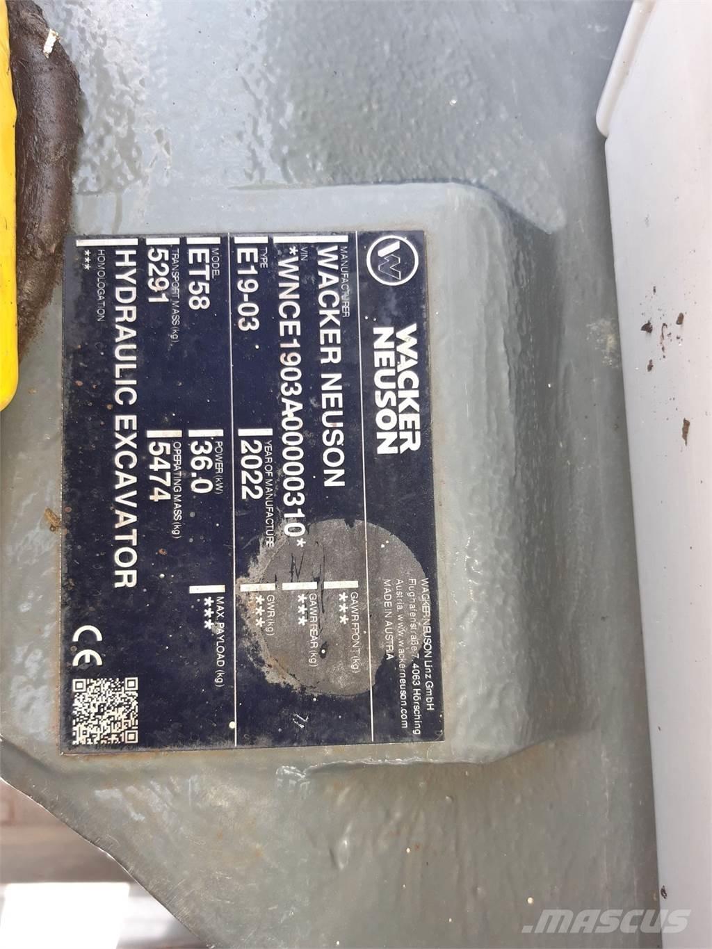 Wacker Neuson ET58 Escavatori cingolati