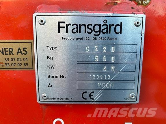 Fransgård S-220 Altri macchinari per strade e neve