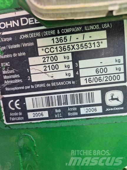 John Deere 1365 Falciatrici