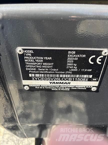 Yanmar SV26 Miniescavatori
