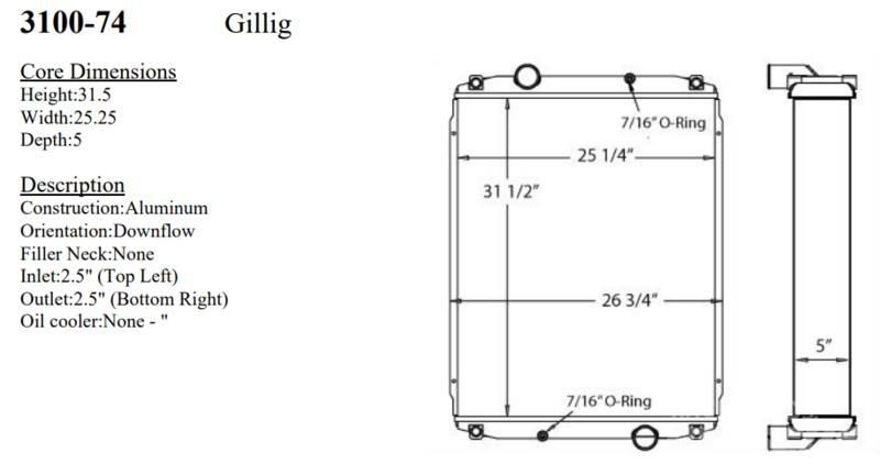 Gillig Bus Radiatori