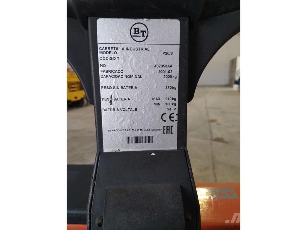 BT P20 Transpallet manuale