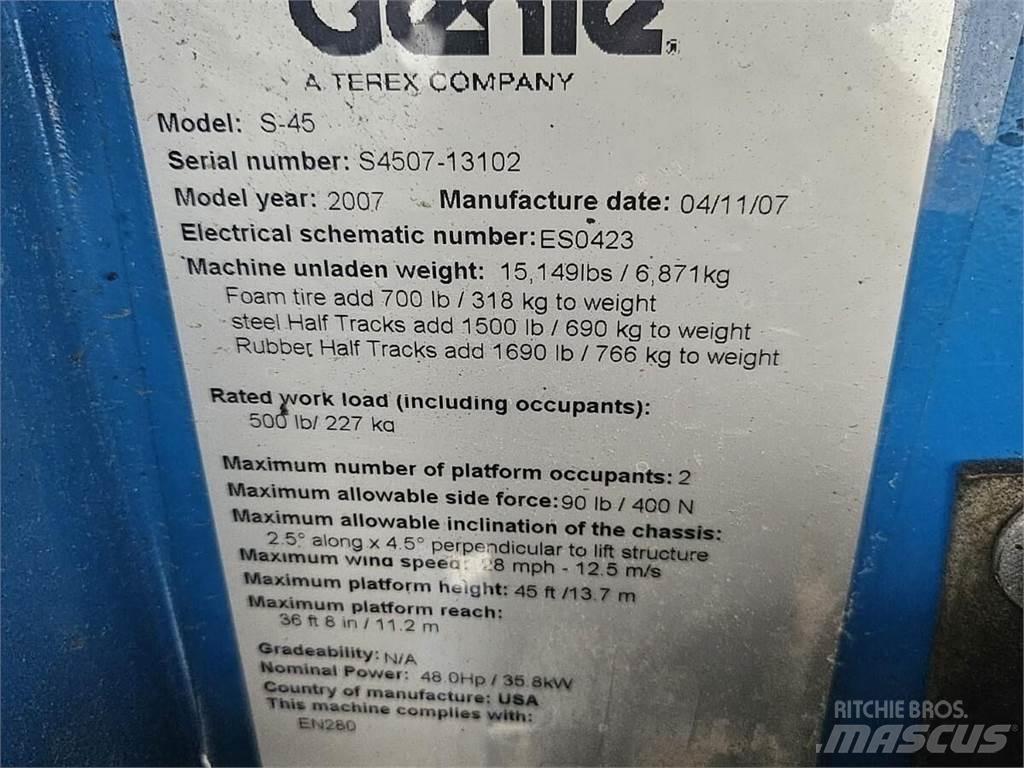 Genie S-45 Piattaforme a braccio telescopico