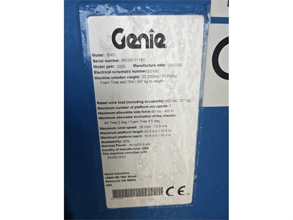 Genie S-65 Piattaforme a braccio telescopico