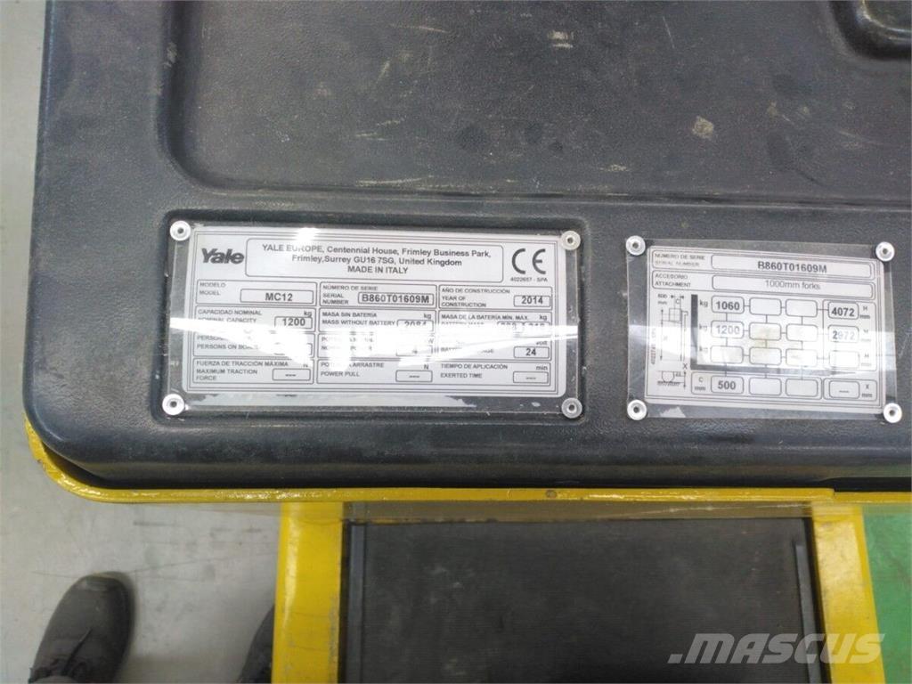 Yale MC12 Stoccatori manuali