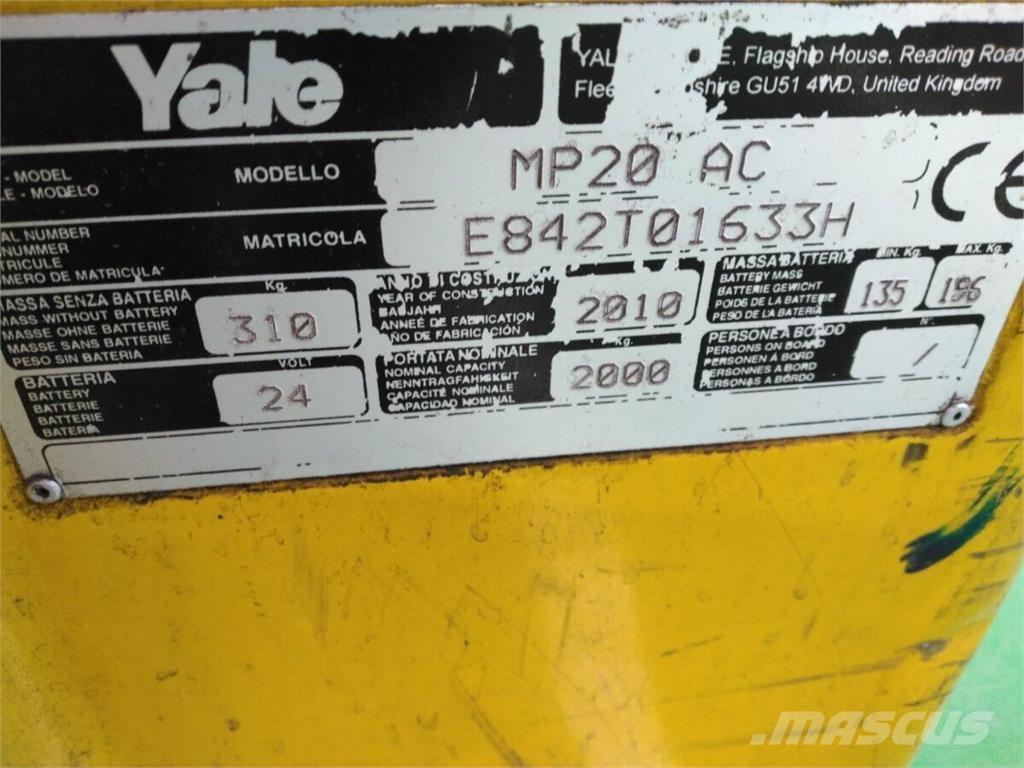 Yale MP20 Transpallet manuale