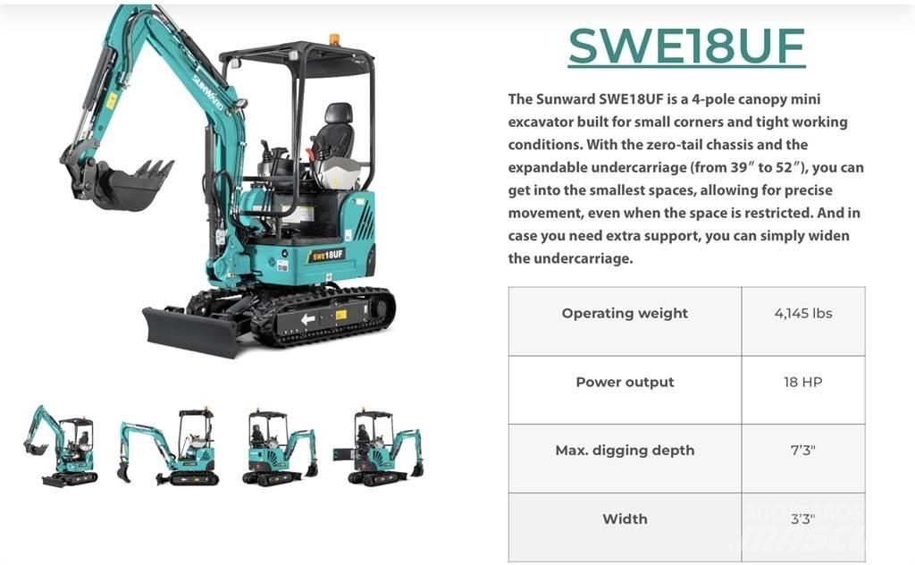 Sunward SWE18 Escavatori cingolati