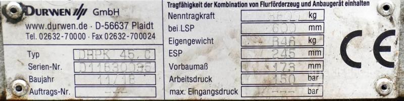 Durwen DRPK45C Movimentazione Materiali - Altro