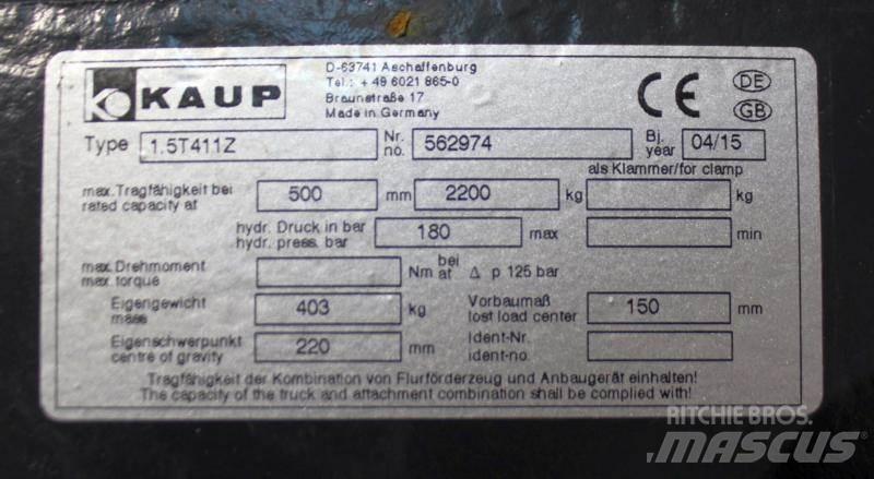 Kaup 1,5T411Z Altri attacchi e componenti