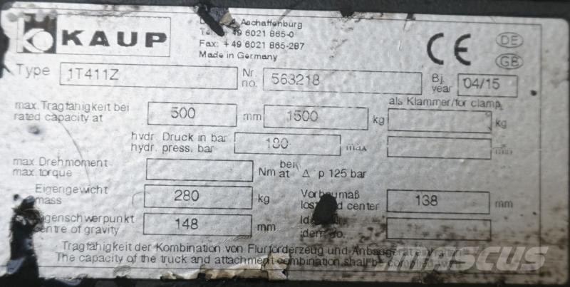 Kaup 1T411Z Altri attacchi e componenti