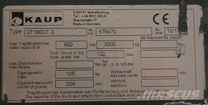 Kaup 2T180CT.3 Forche