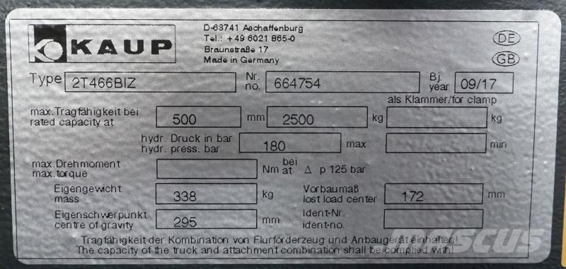 Kaup 2T466BIZ Altri attacchi e componenti