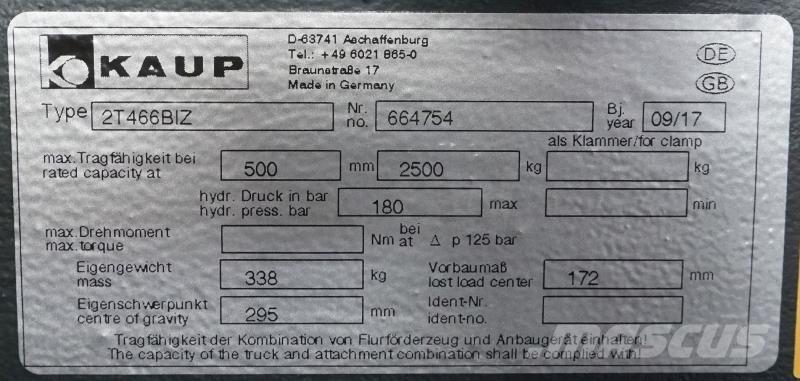Kaup 2T466BIZ Altri attacchi e componenti