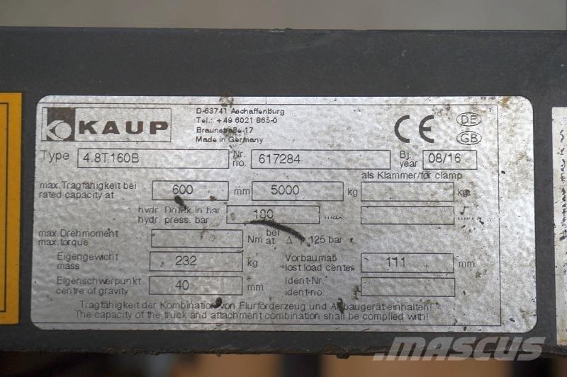 Kaup 4,8T160B Altri attacchi e componenti